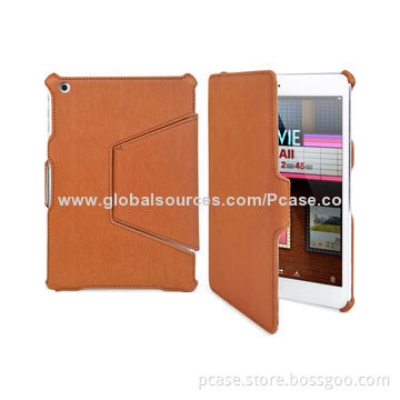 PU Leather Case for iPad Mini, Special and Unique Design, with Sleep and Wake Up Function